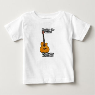 Camiseta Para Bebê citação de violão positiva para guitarristas