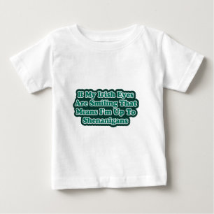 Camiseta Para Bebê Citação dos Olhos Irlandeses