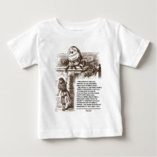Camiseta Para Bebê Citações da conversação do país das maravilha