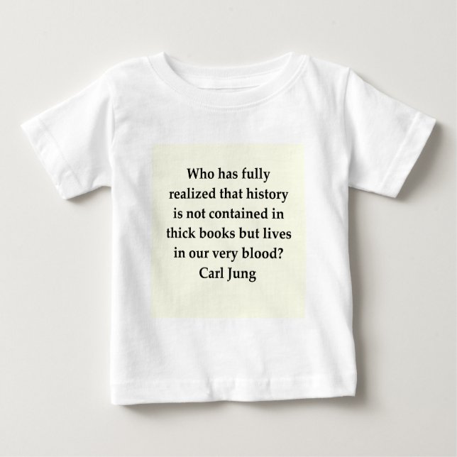 Camiseta Para Bebê citações de Carl Jung (Frente)