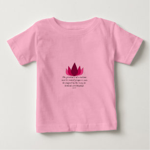 Camiseta Para Bebê Citações de Gandhi