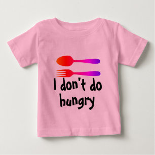 Camiseta Para Bebê Citações engraçadas do comida para bebé