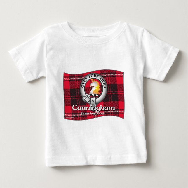 Camiseta Para Bebê Clã de Cunningham (Frente)
