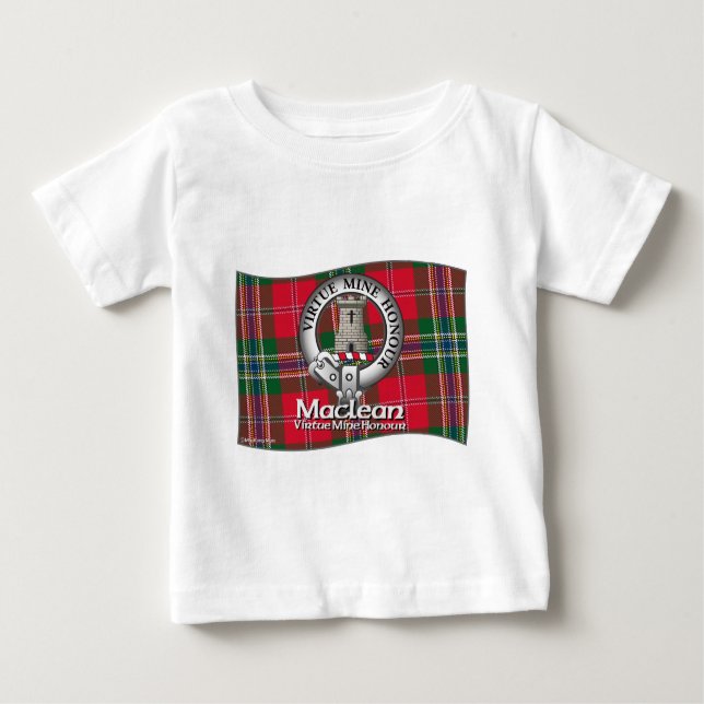 Camiseta Para Bebê Clã de Maclean (Frente)