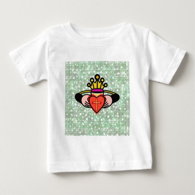 Camiseta Para Bebê Claddagh. (Frente)