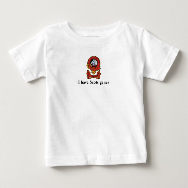 Camiseta Para Bebê Clan Galbraith - Eu tenho T-shirts Genes escoceses (Frente)