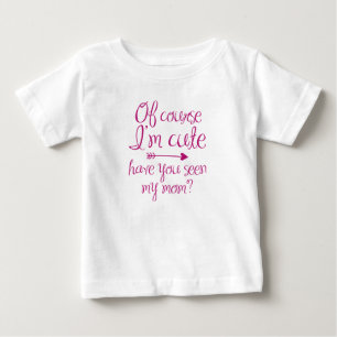 Camiseta Para Bebê Claro que sou bonito