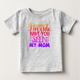 Camiseta Para Bebê Claro que sou fofa...