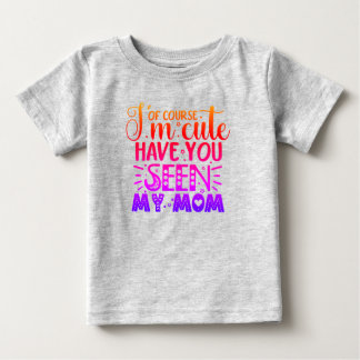 Camiseta Para Bebê Claro que sou fofa...