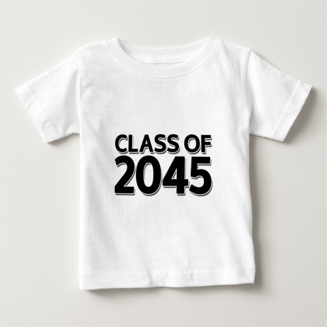 Camiseta Para Bebê Classe de 2045 (Frente)