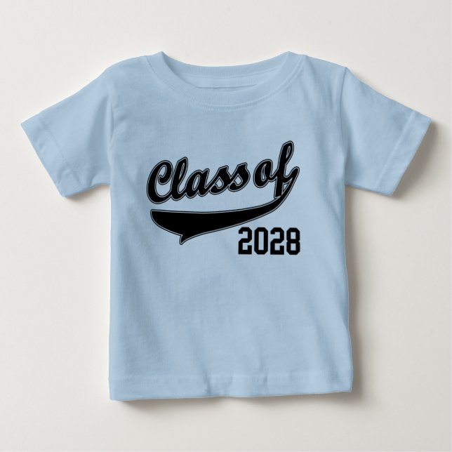Camiseta Para Bebê Classe de T-Shirt 2028 (Frente)