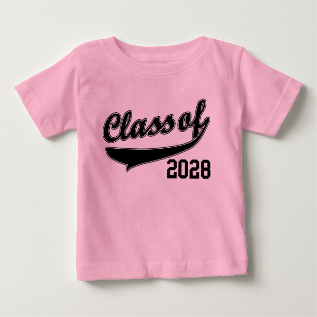 Camiseta Para Bebê Classe do t-shirt 2028 (Frente)