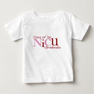 Camiseta Para Bebê Classe graduada de NICU 'de 09 (rosa)