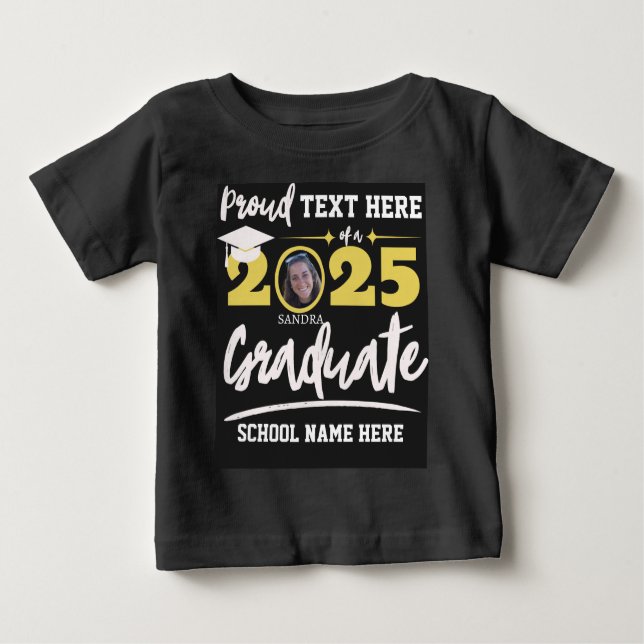 Camiseta Para Bebê Classe Personalizada de Graduação da Família Orgul (Frente)