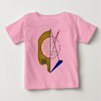 Camiseta Para Bebê Classes de arte livres do verão - poster de WPA -