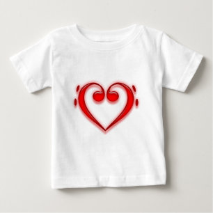 CAMISETA PARA BEBÊ CLEF BAIXO DE F-CLEF