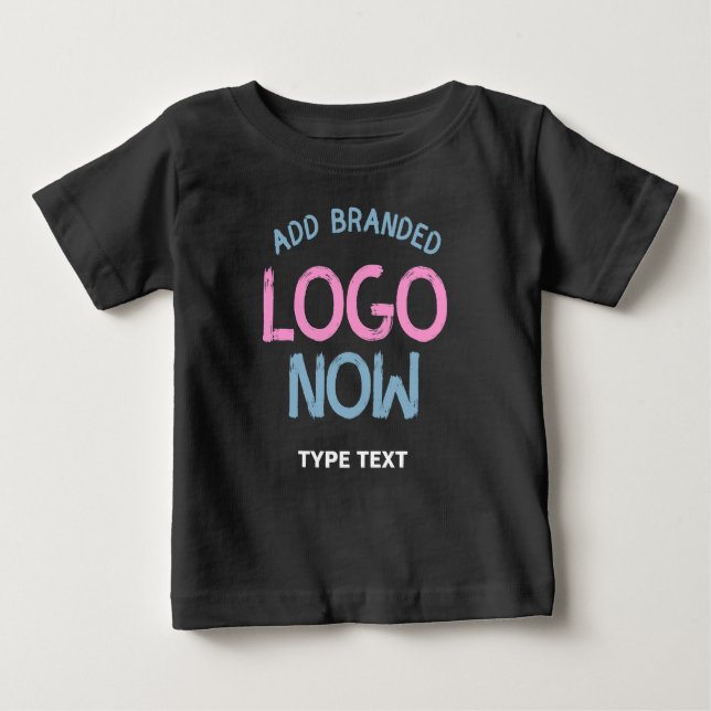 CAMISETA PARA BEBÊ CLIENTE FASHIONÁVEL SIMPLES E LIMPO NEGRO (Frente)