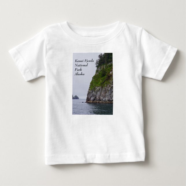 Camiseta Para Bebê Cliff No Kenai Painterly (Frente)