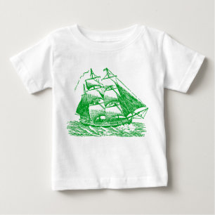 Camiseta Para Bebê Clipper - Verde Grass