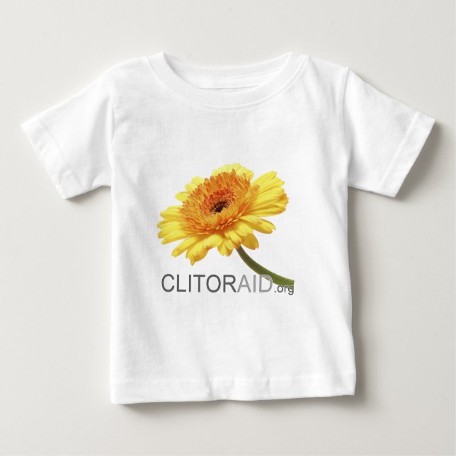 Camiseta Para Bebê Clitoraid.org (Frente)