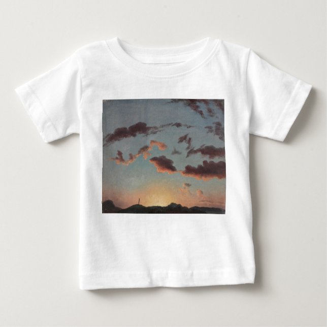 Camiseta Para Bebê Cloud Study (Clouds in Sky) (por Knud Baade) (Frente)