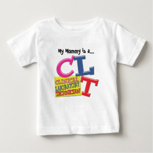 CAMISETA PARA BEBÊ CLT WHIMSICAL LETTERS CLÍNICAS TECNOLOGIA LABORATO
