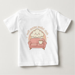 Camiseta Para Bebê Clube Social da Mamãe Soft Design Arco-Íris M Fo