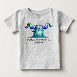 Camiseta Para Bebê Clyde – O Monstro Curioso de Olhos Grandes