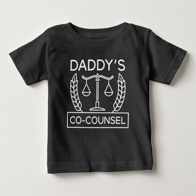 Camiseta Para Bebê Co-Conselheiro do pai (Frente)