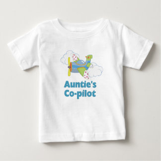 Camiseta Para Bebê Co-piloto da tia