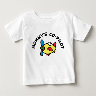 Camiseta Para Bebê Co-piloto de mamãe