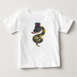Camiseta Para Bebê Cobra com Hat