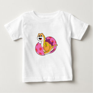 Camiseta Para Bebê Cobra com Ovo