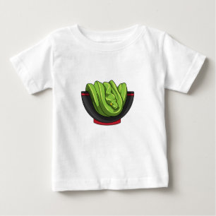 Camiseta Para Bebê Cobra com Ramen Bowl