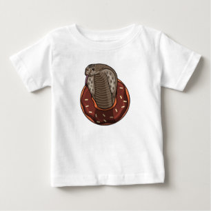 Camiseta Para Bebê Cobra com Rosquinha
