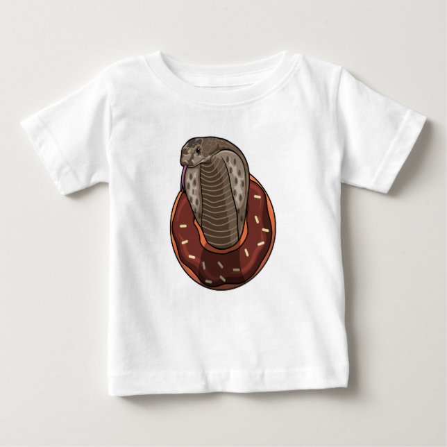 Camiseta Para Bebê Cobra com Rosquinha (Frente)