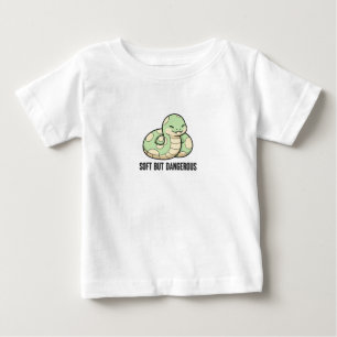 Camiseta Para Bebê Cobra Gordinho Kawaii