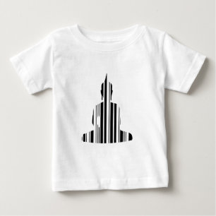 Camiseta Para Bebê CÓDIGO DE BARRAS BUDDHA Padrão de Código de Barras