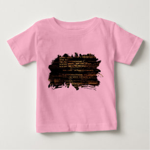 Camiseta Para Bebê Código do computador