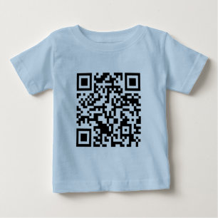 Camiseta Para Bebê Código Rickrolled do rolo QR do rick
