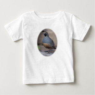Camiseta Para Bebê Codorniz de Califórnia
