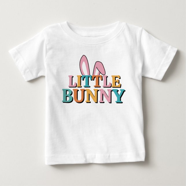 Camiseta Para Bebê Coelhinho (Frente)