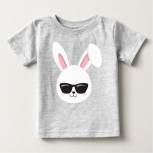 Camiseta Para Bebê Coelhinho Bonito, Coelhinho Branco, Coelhinho Com