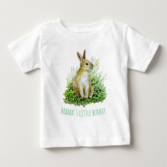 Camiseta Para Bebê coelhinho da mamãe (Frente)