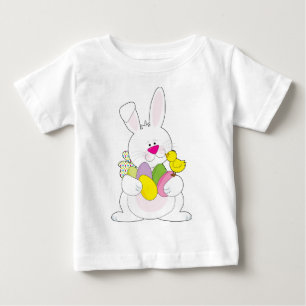 Camiseta Para Bebê Coelhinho da Páscoa