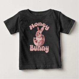 Camiseta Para Bebê Coelhinho da Páscoa Infantil Fofinho