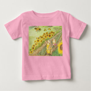 Camiseta Para Bebê Coelhinho De Mel Conhece As Abelhas De Mel
