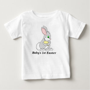 Camiseta Para Bebê Coelhinho de Páscoa com Camiseta de Bebê Persona