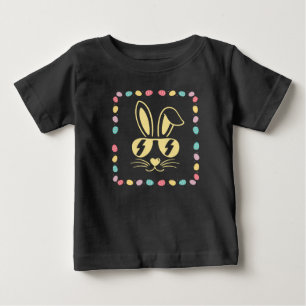 Camiseta Para Bebê Coelhinho mais legal com quadro de imagem de ovo d