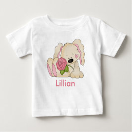 Camiseta Para Bebê Coelhinho Personalizado de Lillian